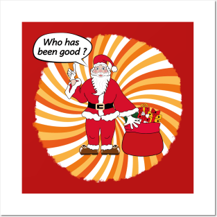 Santa pop art Posters and Art